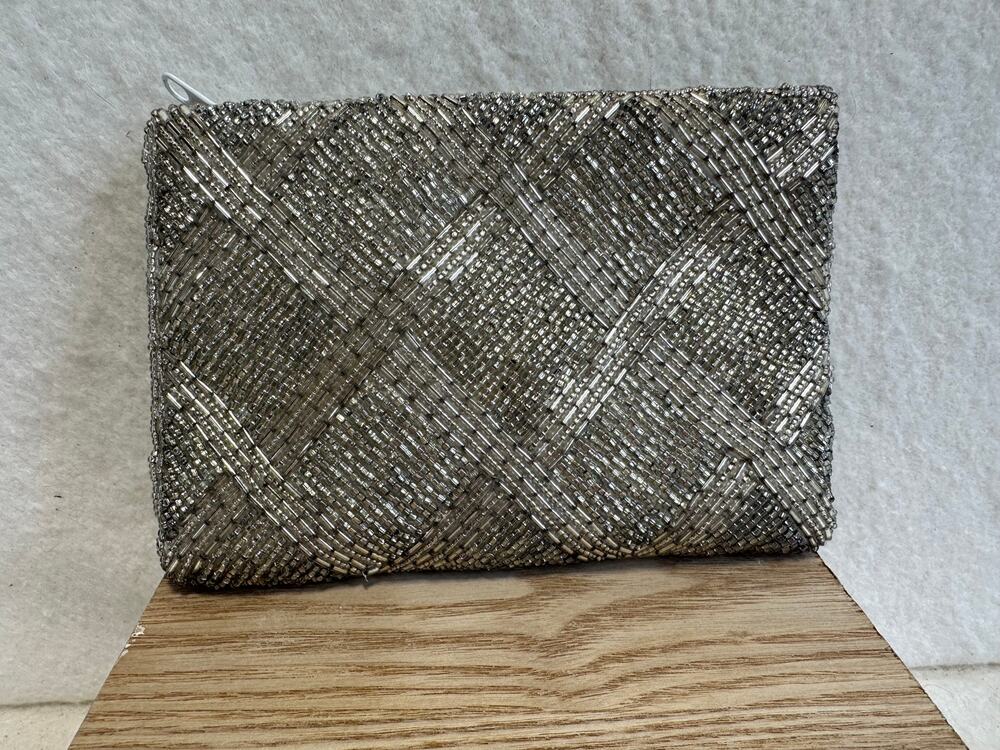 Amanda Smith Art Deco Beaded Pouch With Satin Interior